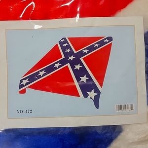 El toro Confederate flag blanket. Queen size